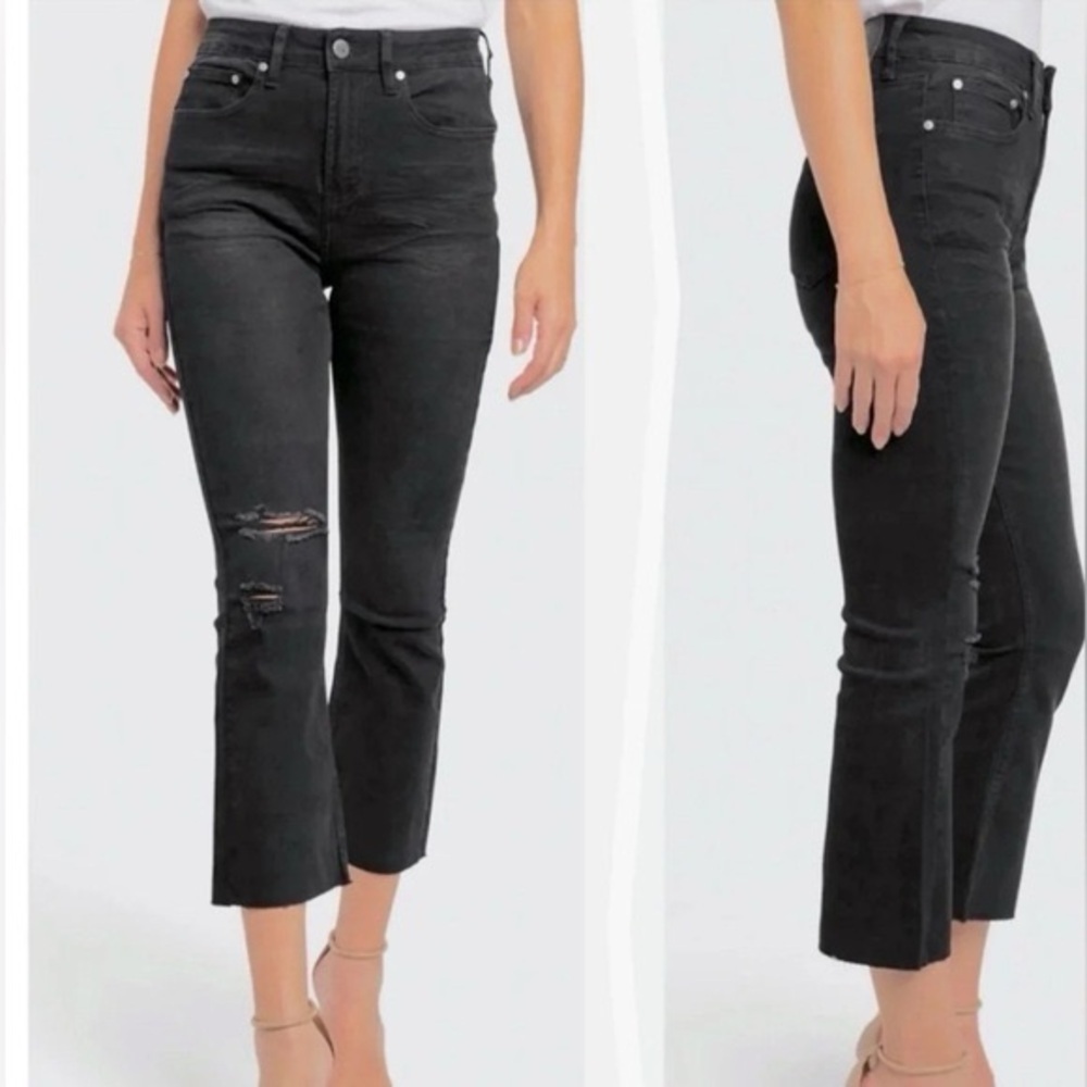 Cavalli Class High Rise Cropped Flare Size 32